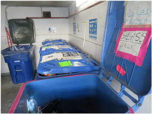 Recycling room, Pacific Heights Housing Co-operative