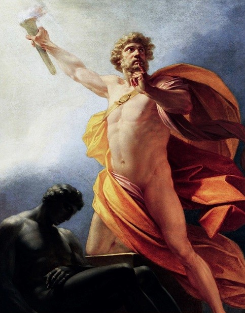 Prometheus, ancient Greek god of fire.