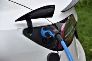 Electric Vehicle being recharged