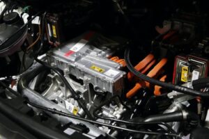 Photo of an electric vehicle engine
