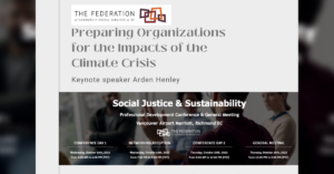 Preparing Organizations for Impacts of Climate Crisis poster