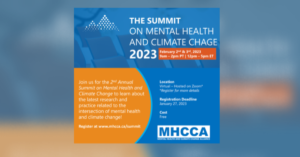 Climate Distress Services MHCCA Summit 2023 poster