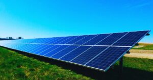 Solar panels renewable energy source help contribute to zero emissions
