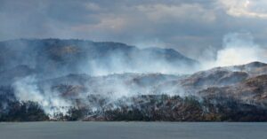 Wildfire in Okanagan Mountain
