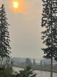 Smoky skies, no clean air to breathe