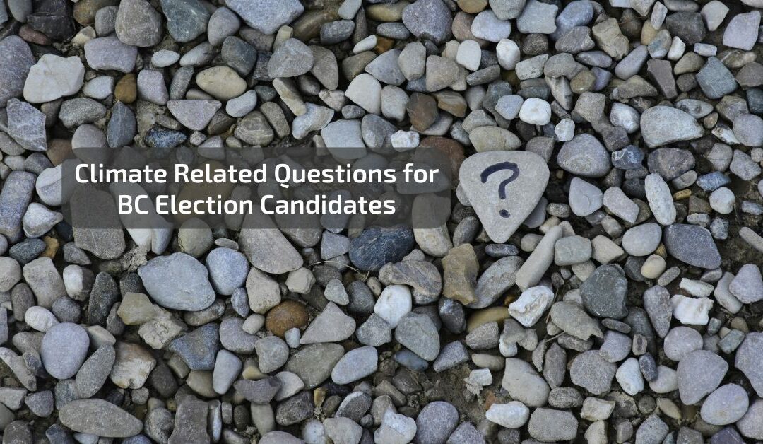 Climate-Related Questions for BC Election Candidates