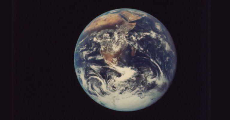 Earth issue of Wired magazine image of earth from space